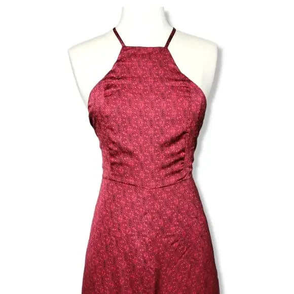 Honey Punch Paisley Satin Wide Leg Jumpsuit Size Medium New With Tag - Picture 6 of 15